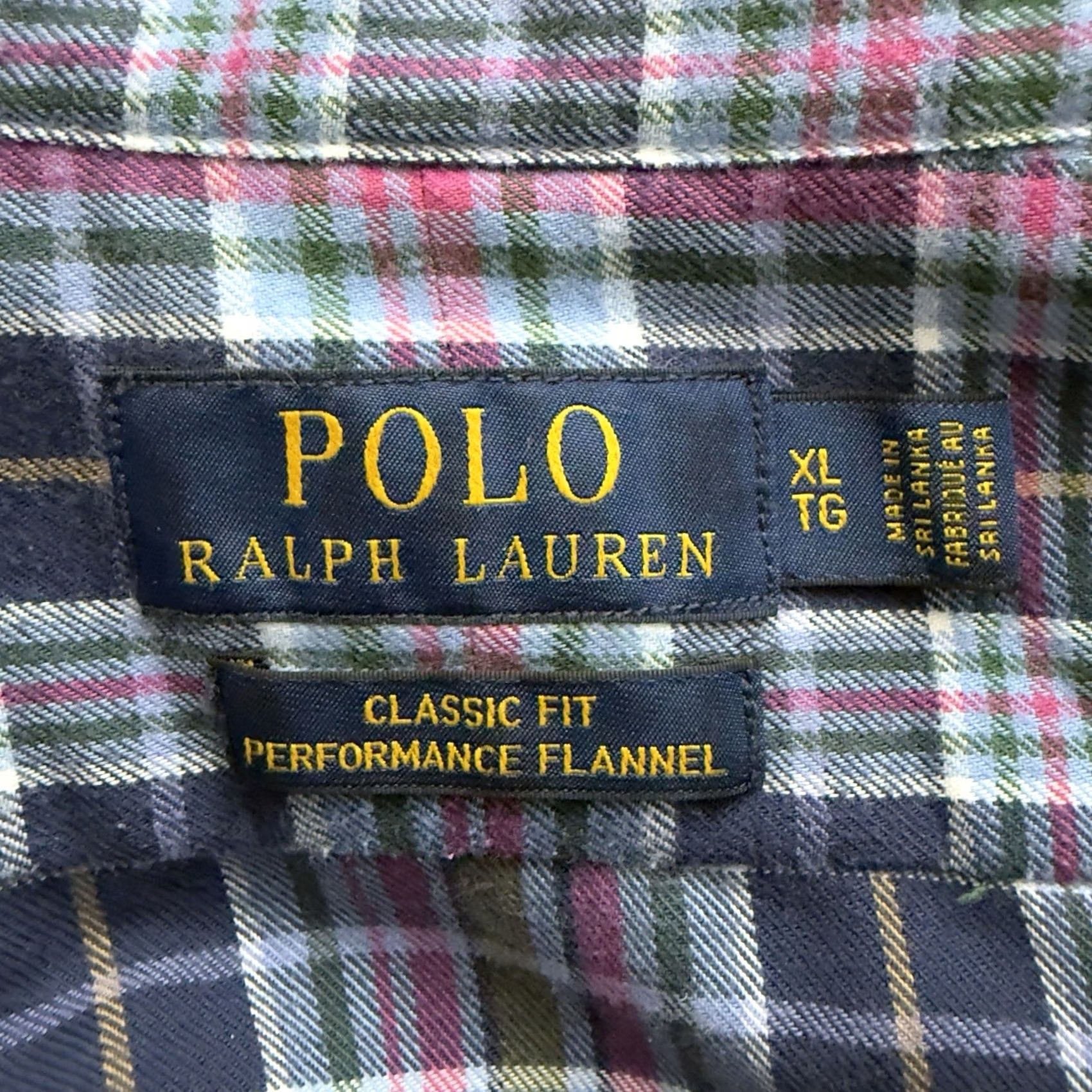 Polo Ralph Lauren Polo Ralph Lauren Classic Fit Long Sleeve Performance Flannel Shirt Mens XL Multicolor Plaid Button-Down Collar Button-Up, Regular Fit Size US XL / EU 56 / 4 - 4 Thumbnail