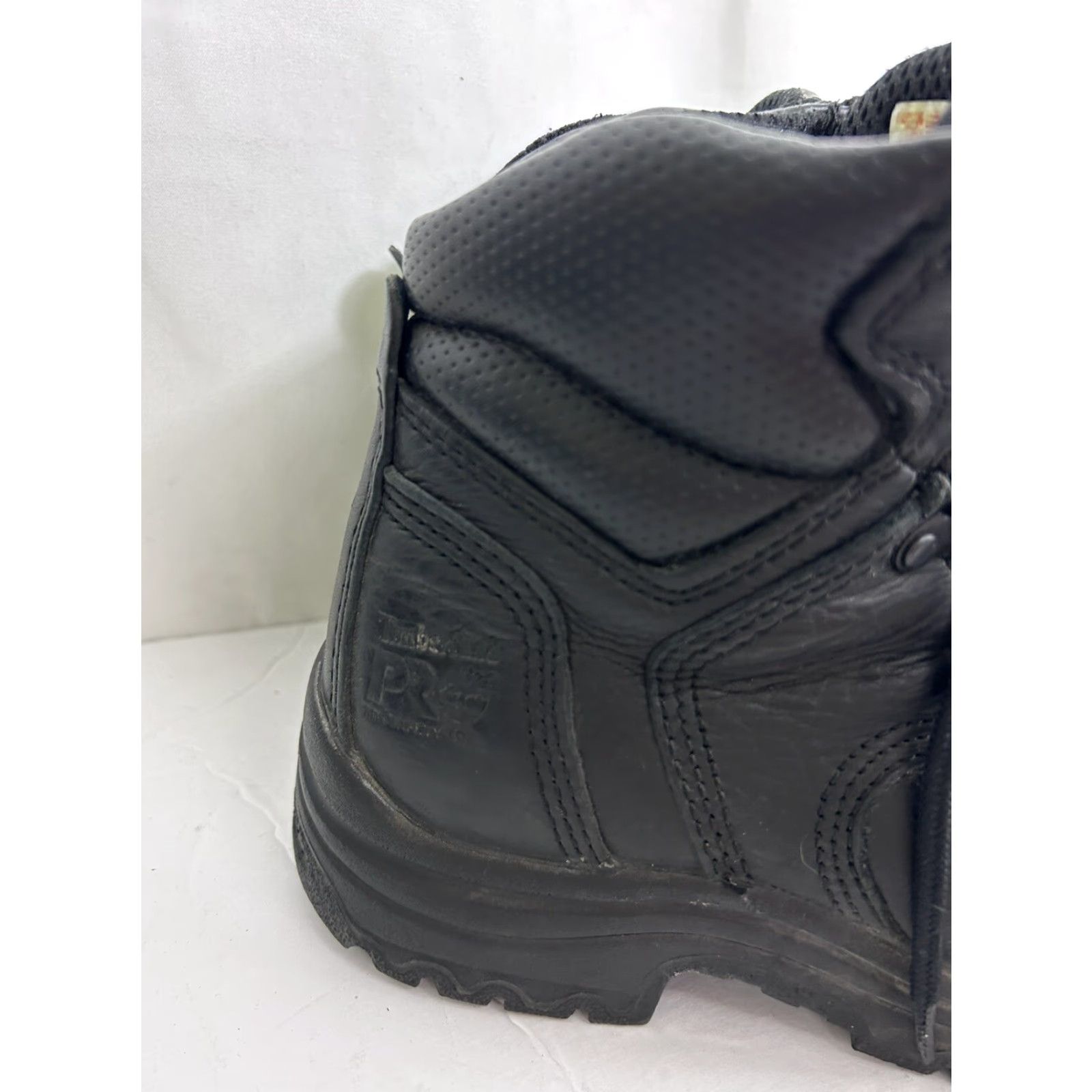 Timberland Timberland PRO Titan Alloy Safety Toe 72399 Work Boots Women 8M Black Leather Wide Calf Slip Resistant Steel Toe Size US 6 / IT 36 - 3 Thumbnail