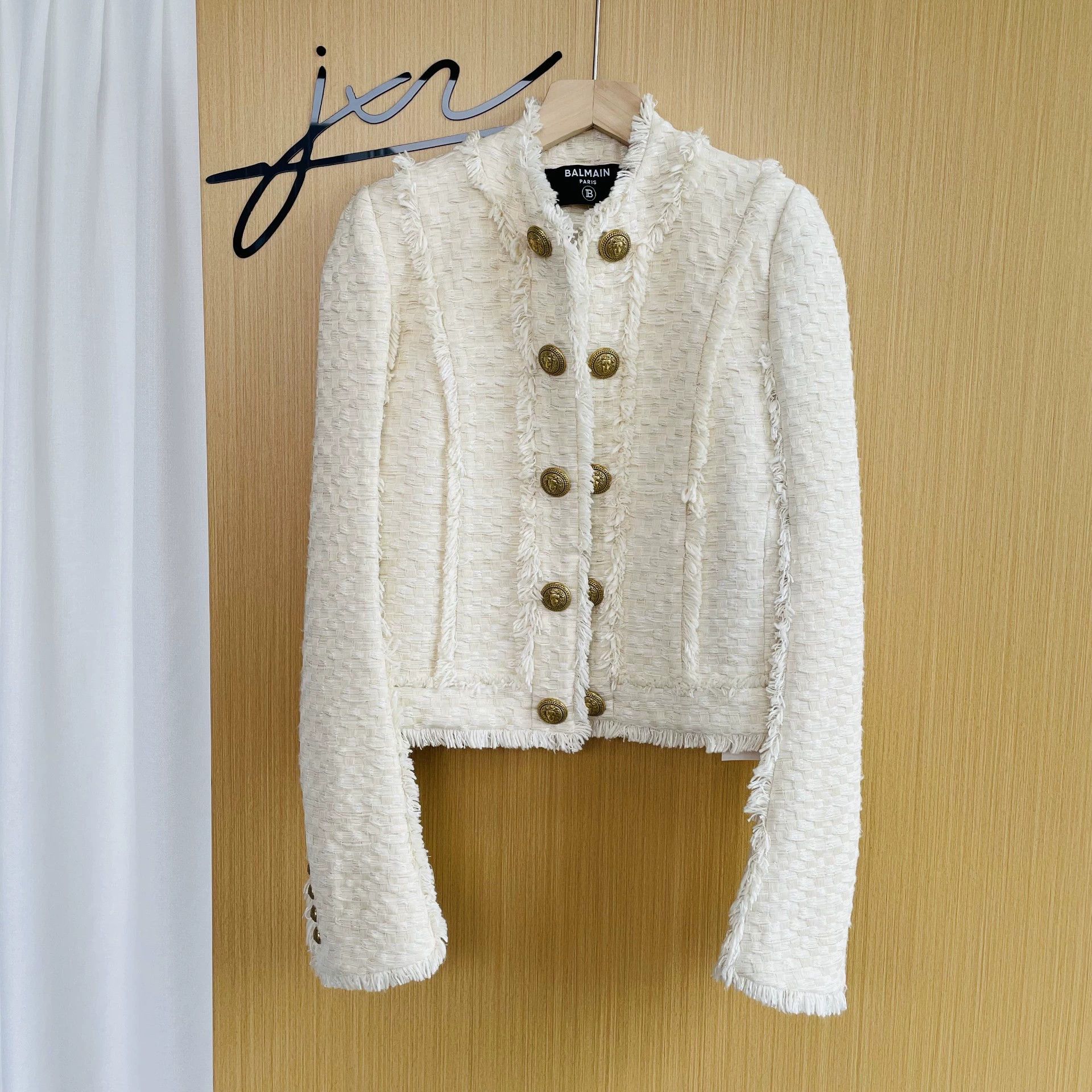 Balmain BALMAIN 99 new rabbit fur pink women's cardigan 34 Size XS / US 0-2 / IT 36-38 - 1 Thumbnail
