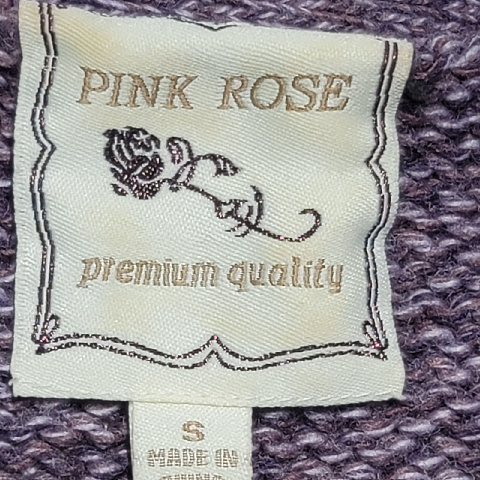 Other Pink Rose Purple Marled Boat Neck Sweater Small Lightweight Size S / US 4 / IT 40 - 3 Thumbnail