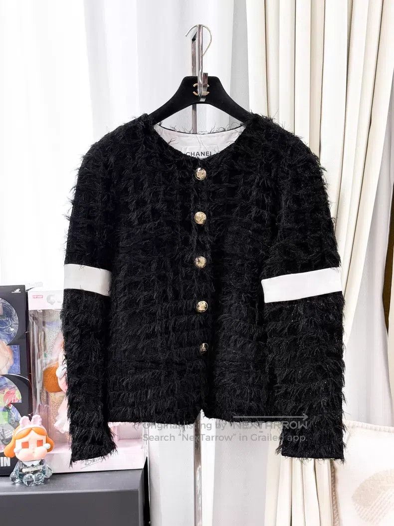Chanel Chanel Tassel white cuff stitching woven long-sleeved jack Size XS / US 0-2 / IT 36-38 - 1 Thumbnail