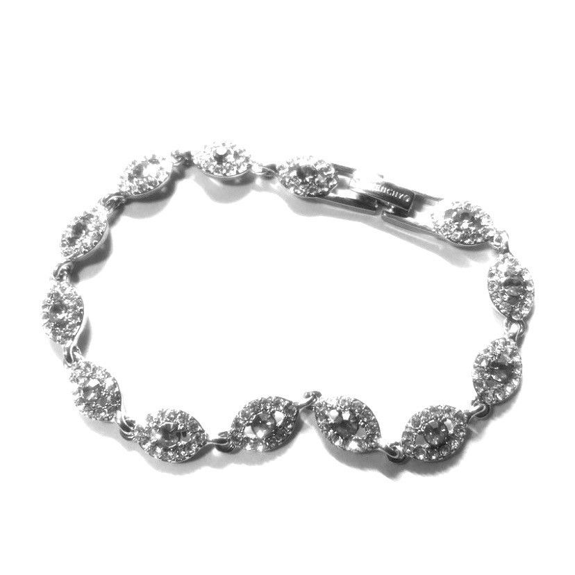 image of Givenchy Evil Eye Link Silver Bracelet, Men's