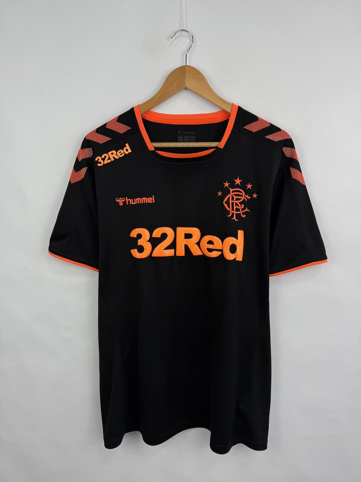 Hummel 🏴󠁧󠁢󠁳󠁣󠁴󠁿 2019/20 Hummel Glasgow Rangers Home Jersey Rare Hype Retro Size US XL / EU 56 / 4 - 3 Thumbnail