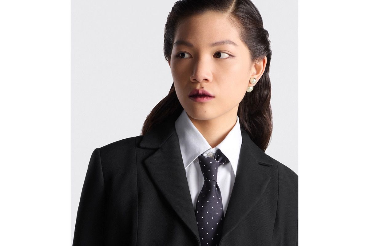 Dior o1bcso1str0226 Size:OS/Dots Tie in Black/White Size ONE SIZE - 4 Thumbnail
