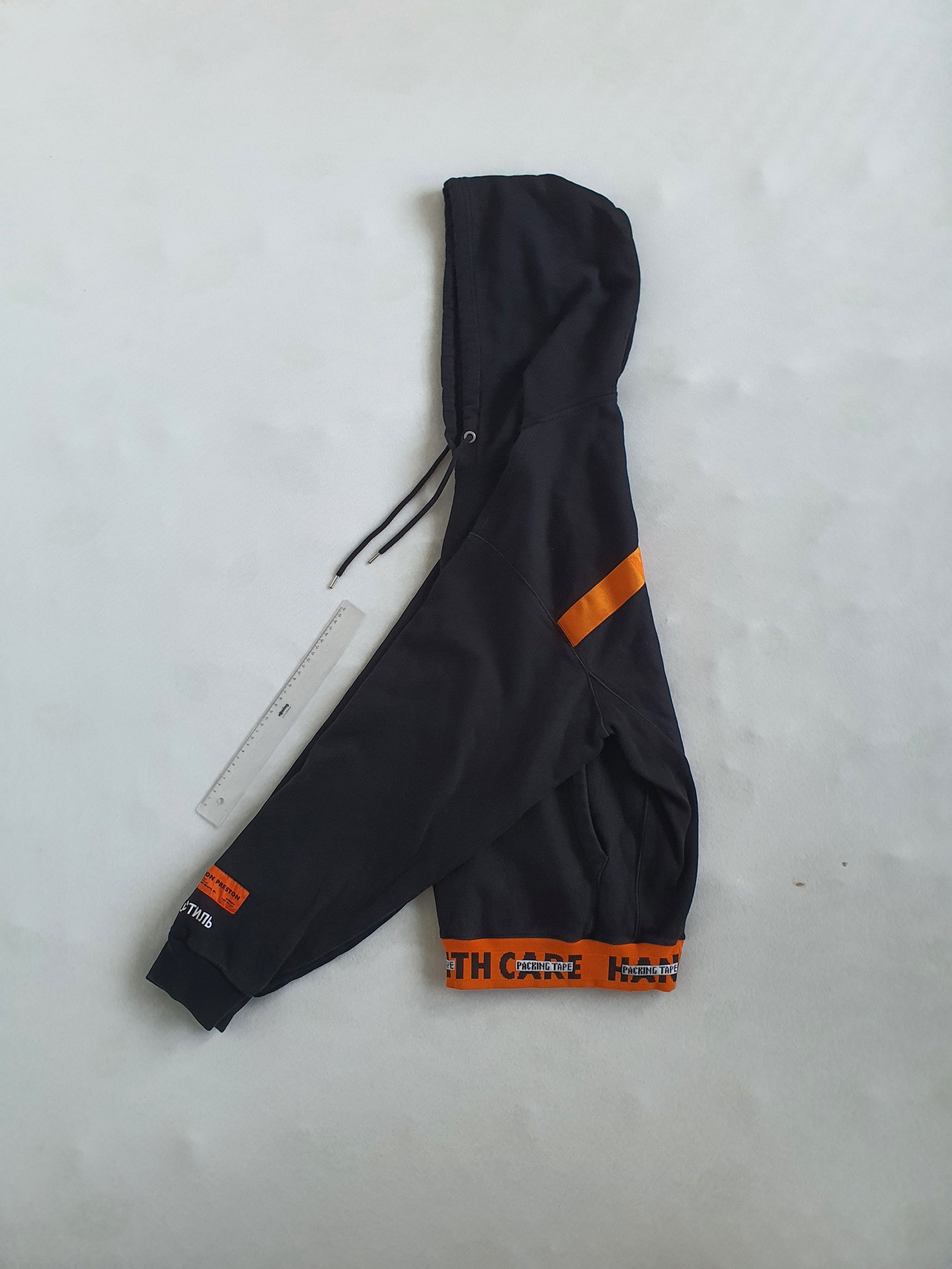 Heron Preston HANDLE WITH CARE (Packing Tape) Hoodie (AW18) - Sz L Size US L / EU 52-54 / 3 - 3 Thumbnail