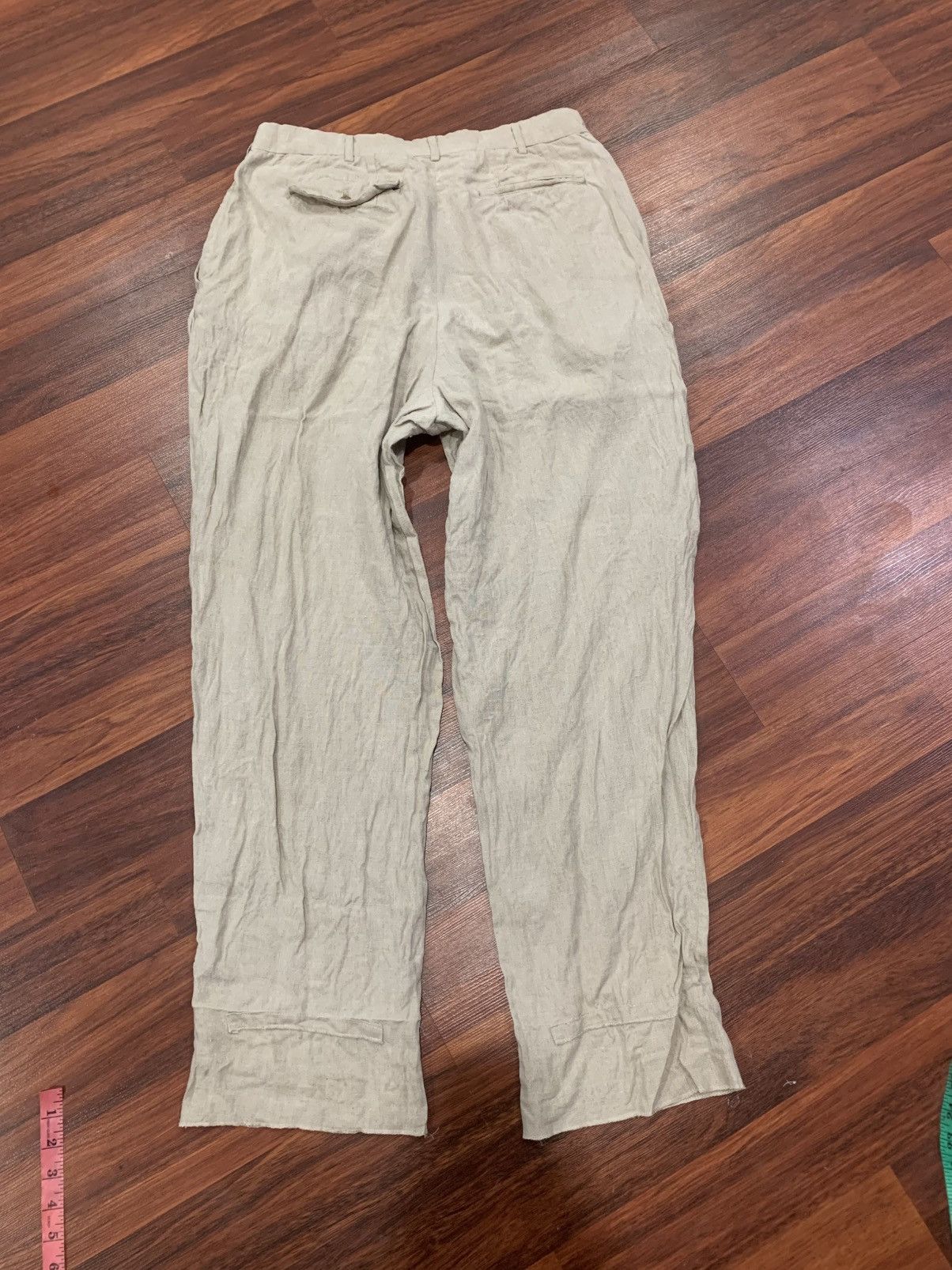 Comme des Garcons Vintage Comme des Garcons Homme Plus Linen Pants Size US 34 / EU 50 - 2 Thumbnail