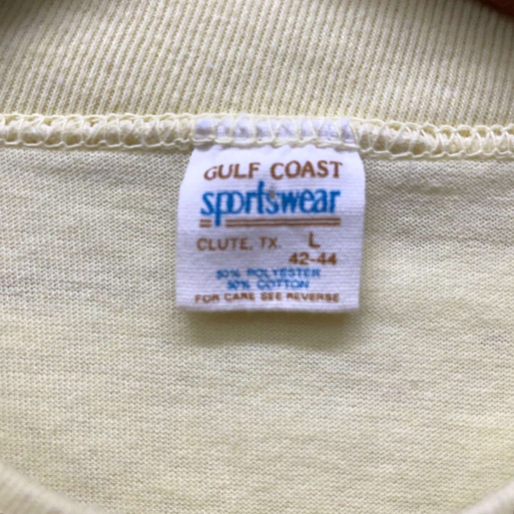 Vintage VINTAGE Gulf Coast Sportswear TURKEY Graphic T-Shirt Mens Size L Yellow USA SINGLE STITCH Size US L / EU 52-54 / 3 - 4 Thumbnail