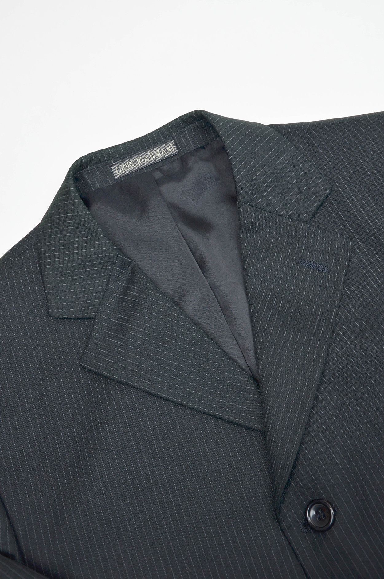 Armani Collezioni Emporio Armani Collezioni Vintage Pinstripe Blazer 50L Size 48R - 7 Thumbnail