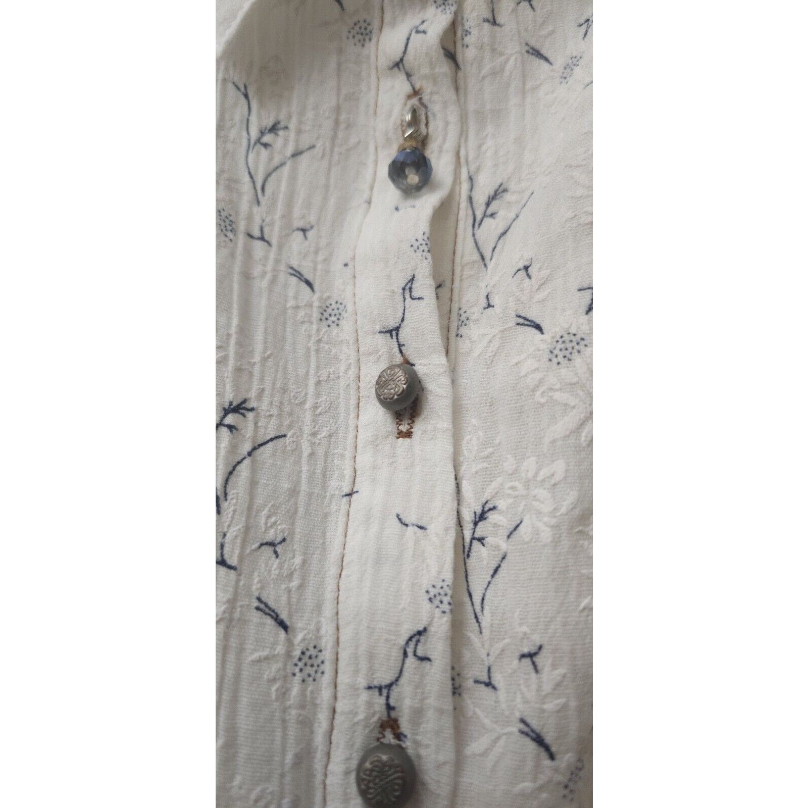 Anthropologie Aratta Silent Journey Anthropologie Top Floral Embroidered S Size S / US 4 / IT 40 - 4 Thumbnail