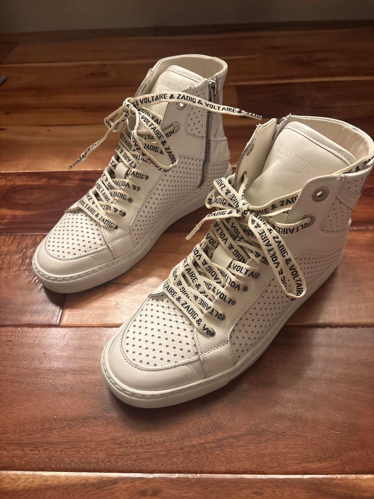 Zadig & Voltaire Zadig & Voltaire White High Tops Size US 8 / IT 38 - 1 Thumbnail
