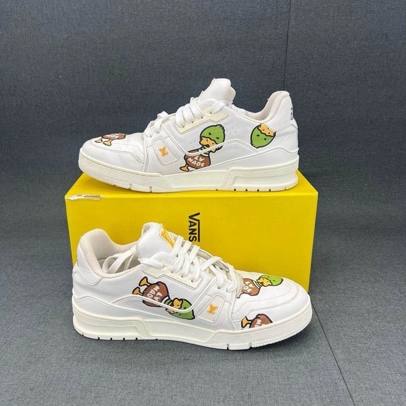 Louis Vuitton Nigo x Louis Vuitton Low-Top Fashion Sneakers -2508 Size US 8 / EU 41 - 7 Thumbnail