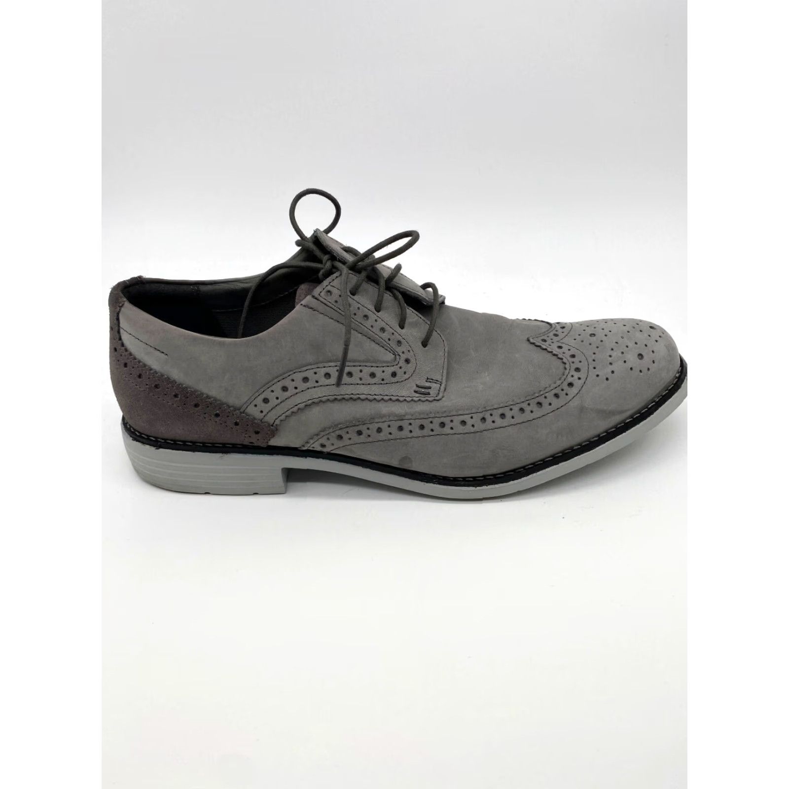 Rockport Rockport Oxford Wingtips Men's 11 Gray Suede Lace Up Casual Shoe Size US 11 / EU 44 - 6 Thumbnail