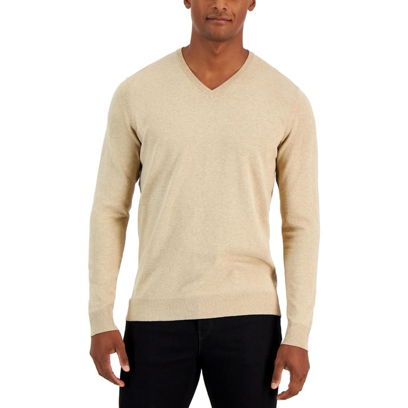 Alfani Alfani Men's Twill Cotton Knit V-Neck Sweater Size XXL Size US XXL / EU 58 / 5 - 1 Thumbnail