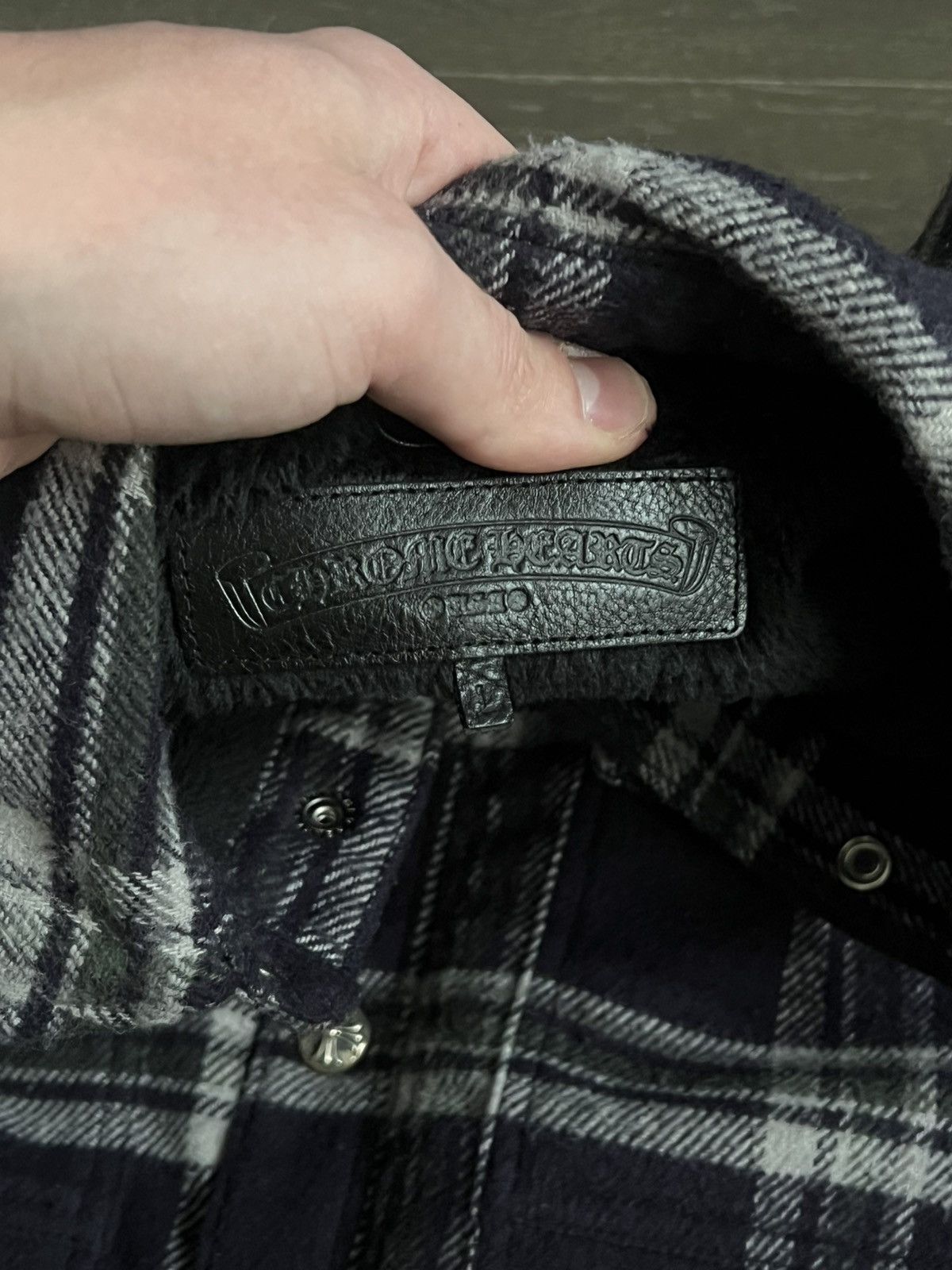 Chrome Hearts Work Dog Lined Flannel Button Up Jacket Size US L / EU 52-54 / 3 - 5 Thumbnail