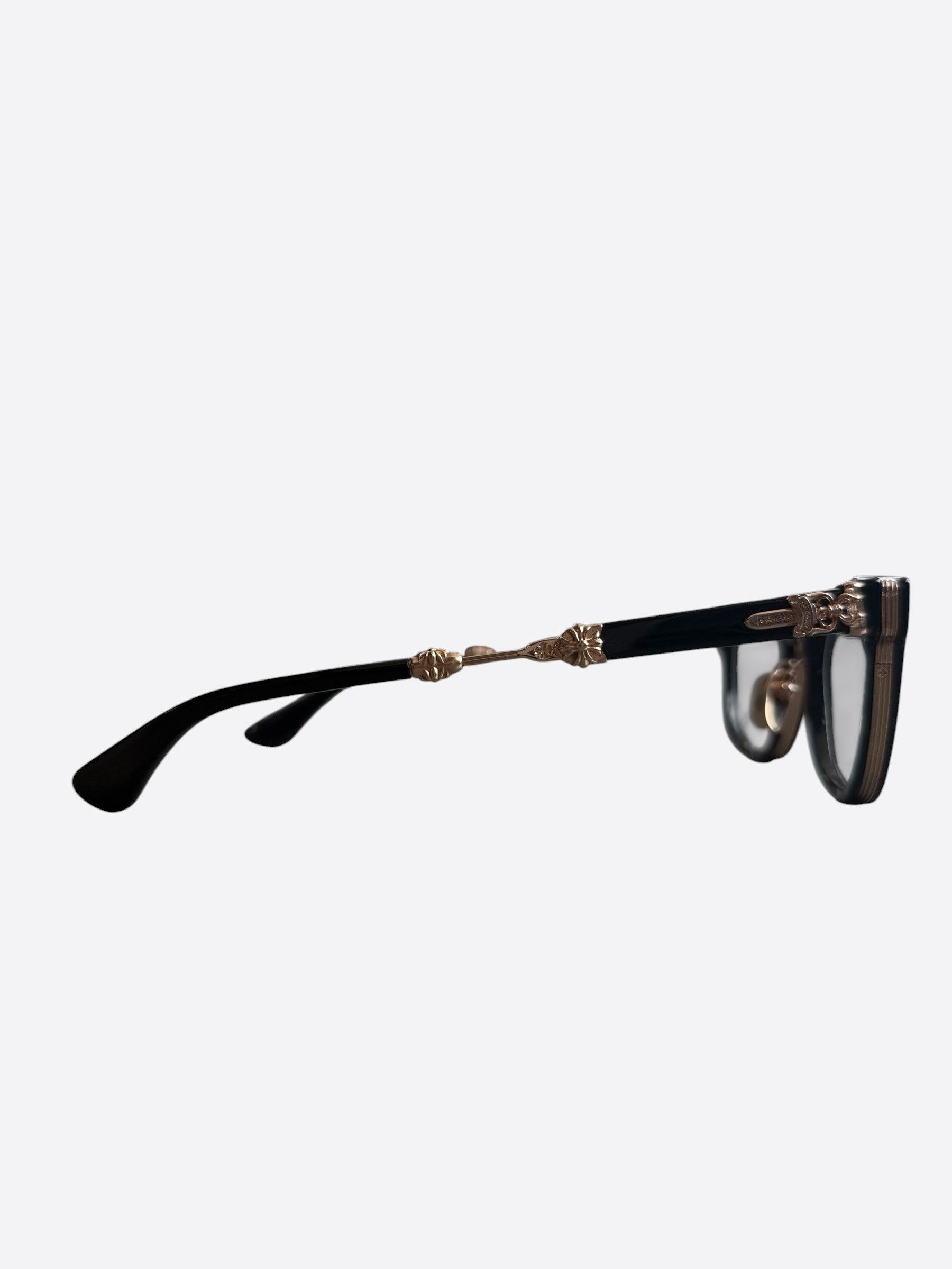 Chrome Hearts Chrome Hearts Black & Gold Duck Butter Glasses Size ONE SIZE - 2 Thumbnail
