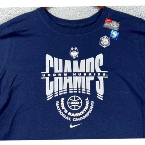 Nike VINTAGE? No — Uconn Huskies Shirt Nike Tee XL Blue Mens Womens Basketball Championship The Nike Tee NEW Size XL / US 12-14 / IT 48-50 - 2 Thumbnail