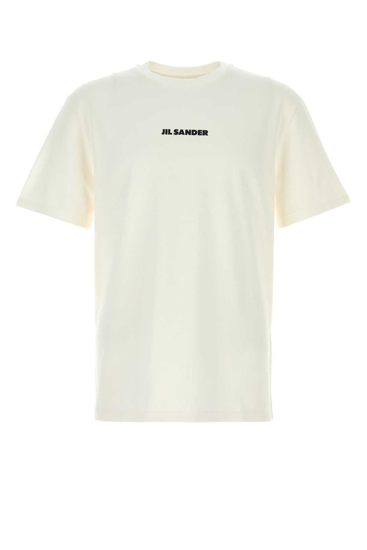 Jil Sander White Cotton T-Shirt Size US S / EU 44-46 / 1 - 1 Thumbnail