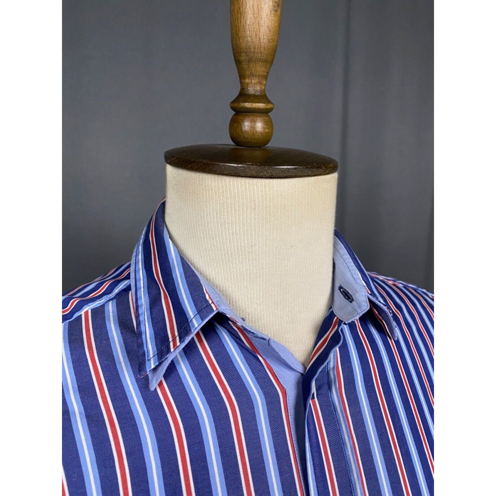 Dolce & Gabbana Dolce&Gabbana Old Money Style Men's Blue Striped Longsleeve Size US M / EU 48-50 / 2 - 6 Thumbnail