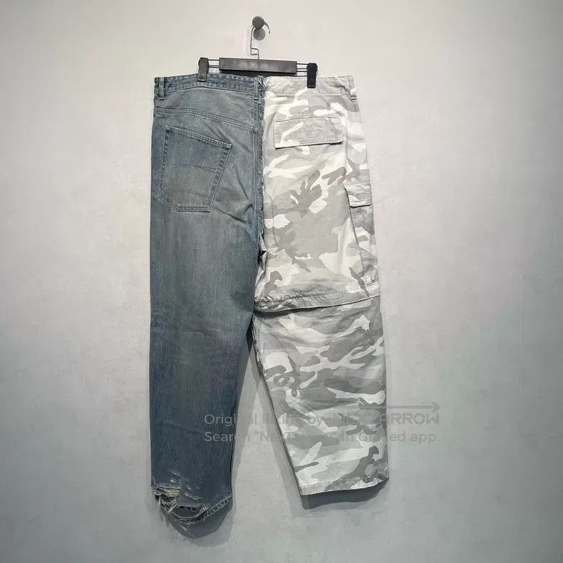 Balenciaga Balenciaga size M Distressed Camo Denim Jeans Size US 27 - 2 Thumbnail