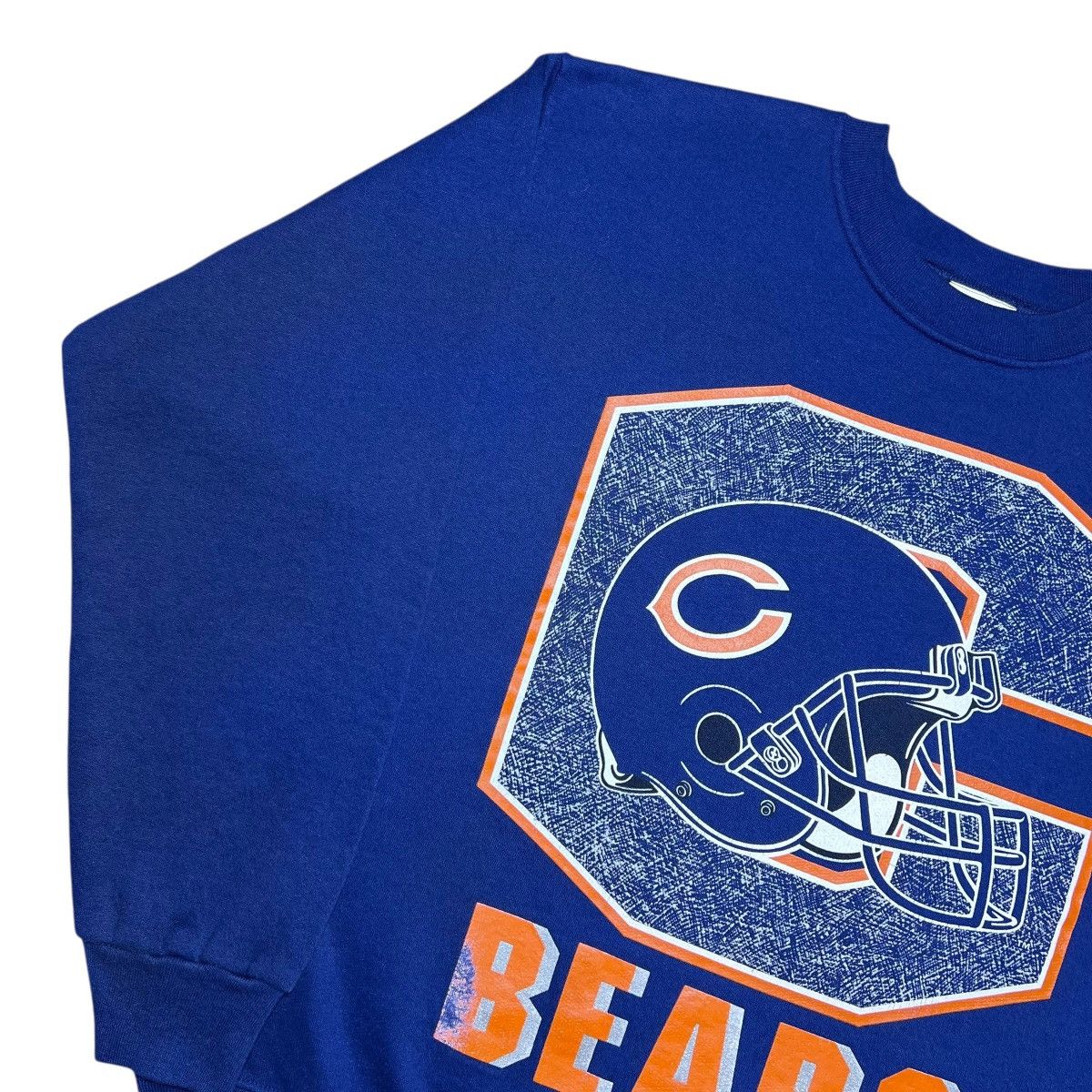 NFL Vintage 1990s NFL Chicago Bears Helmet Spell Out Sweatshirt Size US L / EU 52-54 / 3 - 15 Thumbnail
