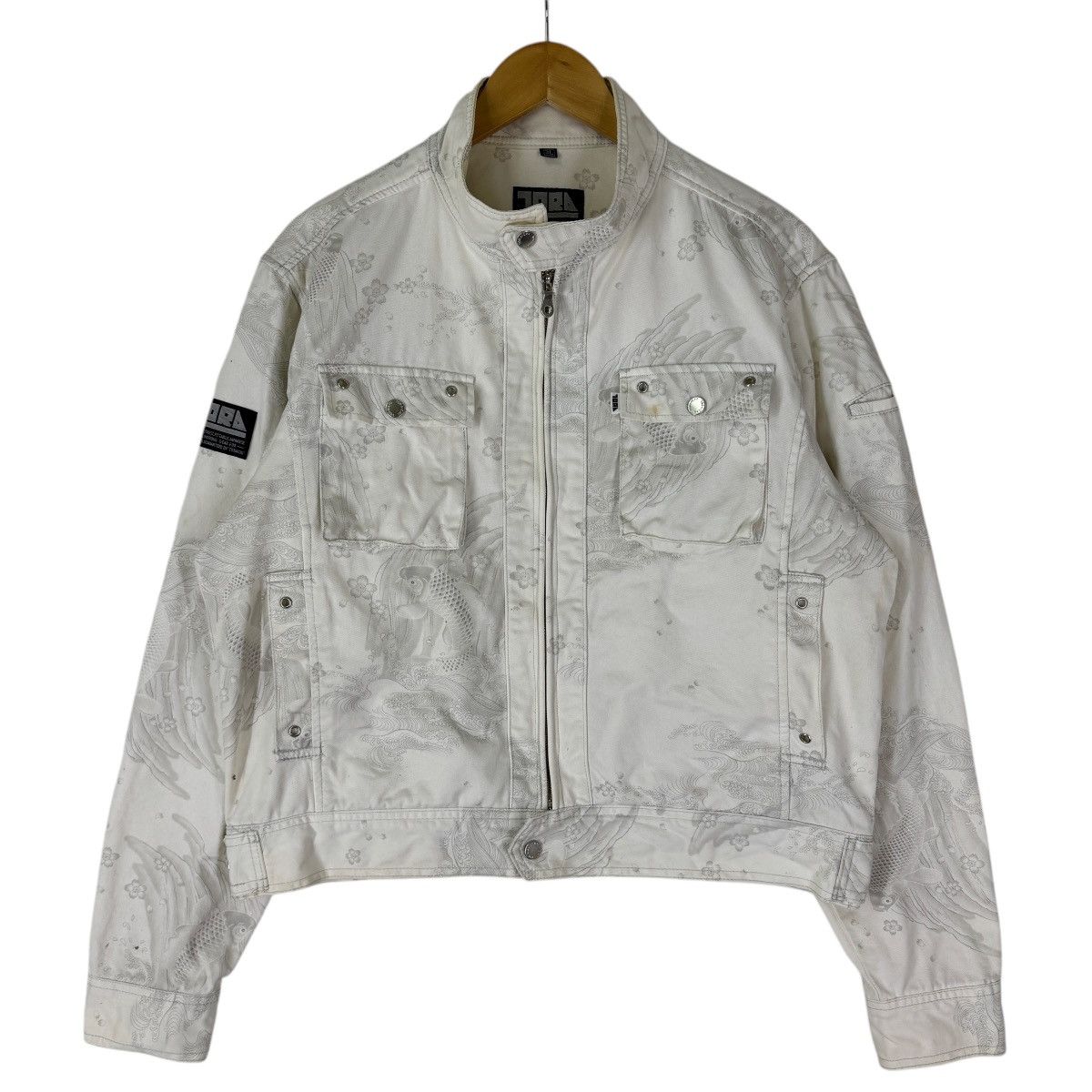 Japanese Brand Vintage Tora Koi Fish Motive Worker jacket Size US L / EU 52-54 / 3 - 2 Thumbnail