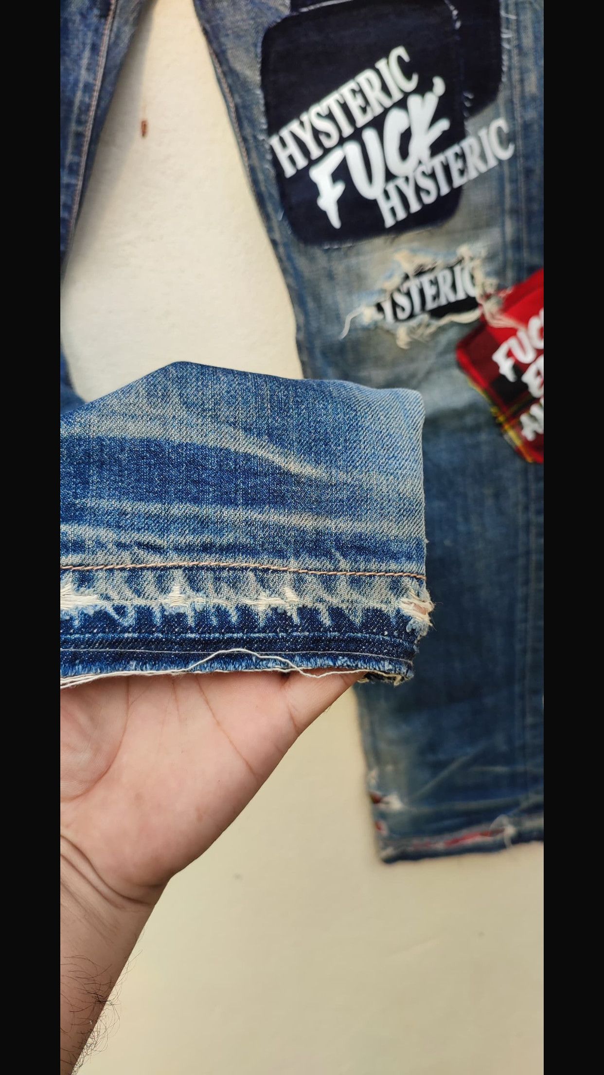 Hysteric Glamour 🔥hysteric glamour punk patcwork Size US 31 - 12 Thumbnail