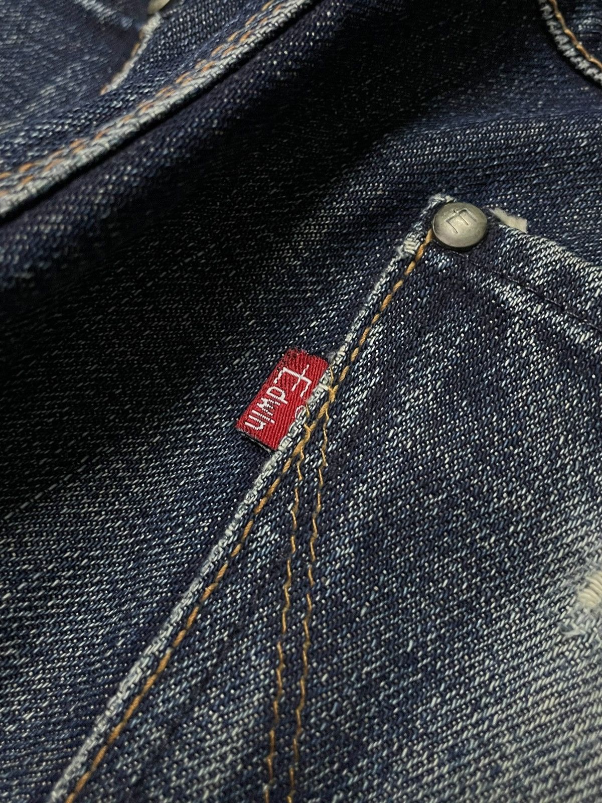 Edwin × Hysteric Glamour Vintage Edwin E Function Spiral Cut Loose Jeans Size US 30 / EU 46 - 16 Thumbnail