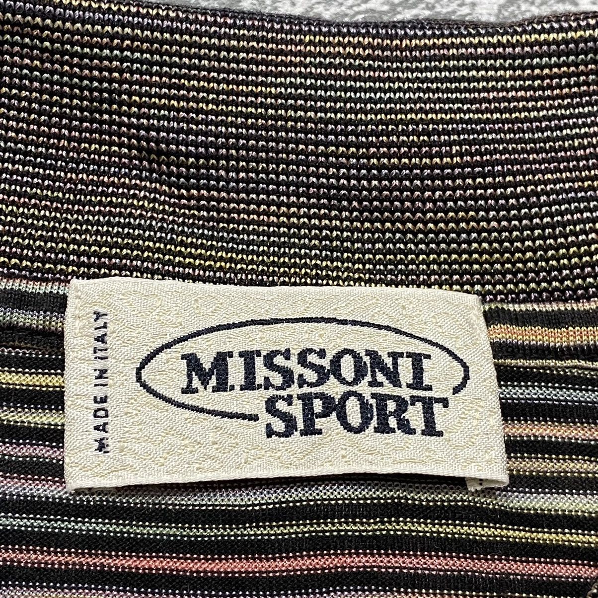 Missoni Vintage 90s Missoni Polo Stripe Shirt Size US M / EU 48-50 / 2 - 3 Thumbnail