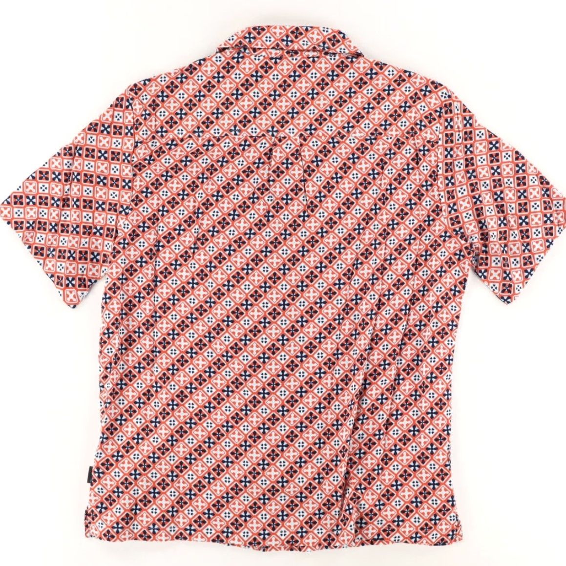 Kenneth Cole Kenneth Cole Red Geometric Button Up Shirt Mens S Rayon Geometric Button Up Shirt Red Mens S Size US S / EU 44-46 / 1 - 4 Thumbnail