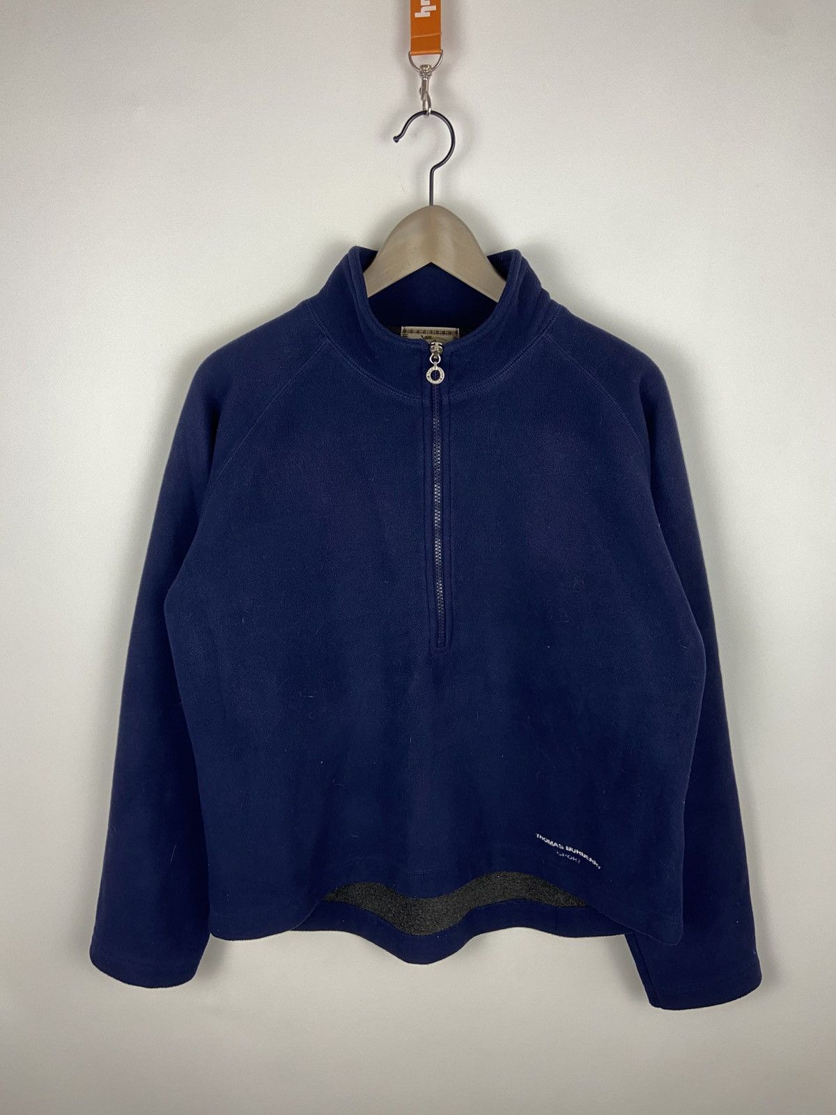 Burberry Vintage Thomas Burberry Sport Womens 1/4 Zip Fleece Sweater Size L / US 10 / IT 46 - 1 Thumbnail
