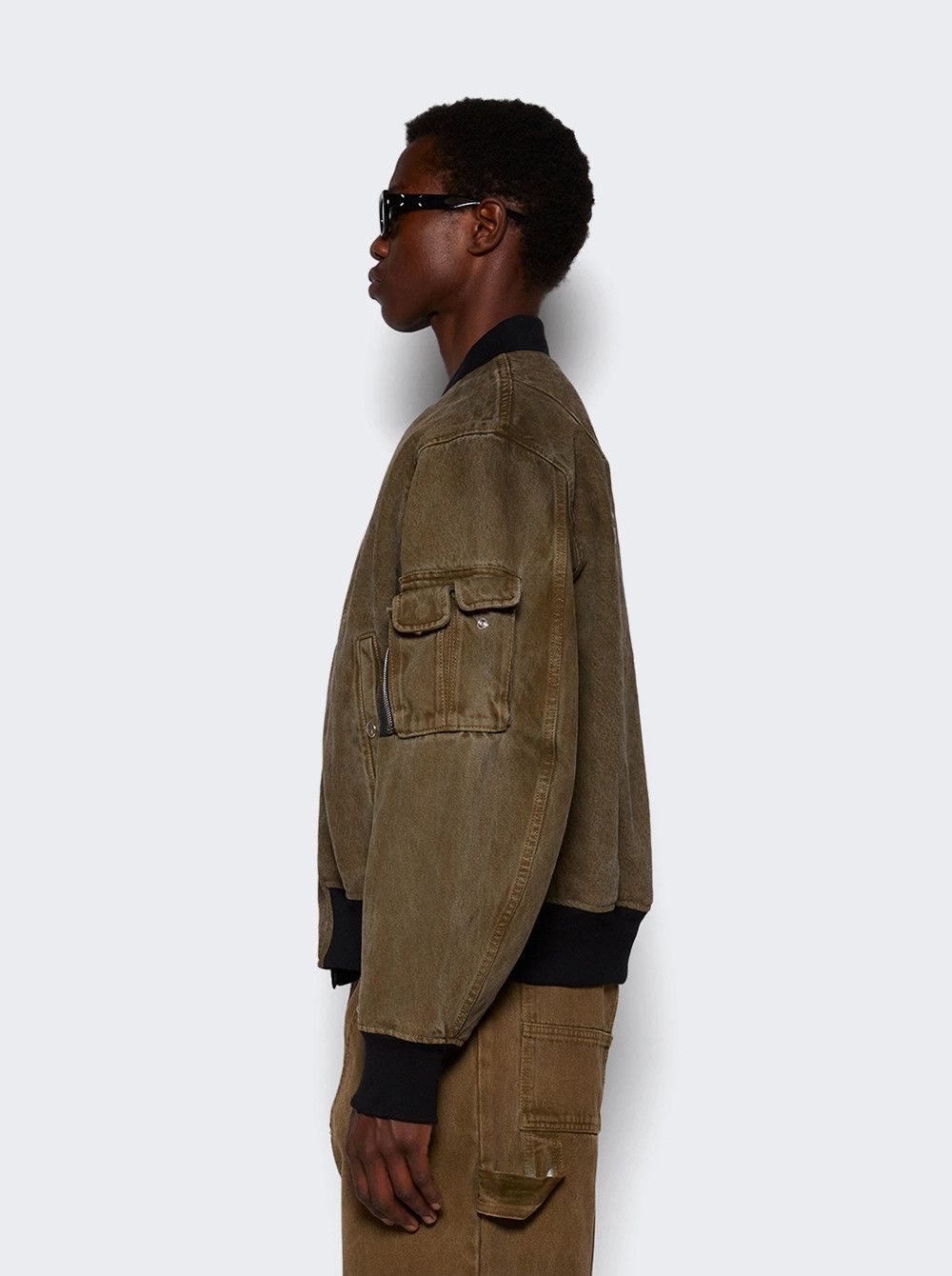 Givenchy o1mle0226 Reversible Bomber Jacket in Khaki Size US L / EU 52-54 / 3 - 4 Thumbnail