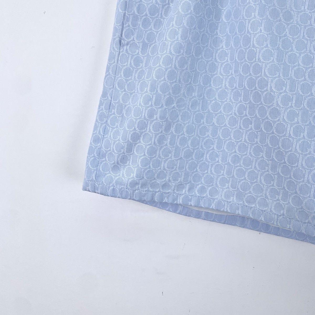 Gucci Gucci Light Blue All-over Letter Print Casual Shorts K26WX Size 26" / US 2 / IT 38 - 4 Thumbnail