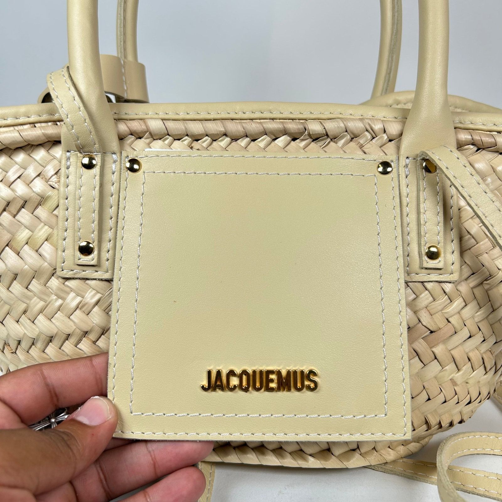 Jacquemus Jacquemus Ivory Small Le Petit Panier Soli Basket Bag Size ONE SIZE - 5 Thumbnail