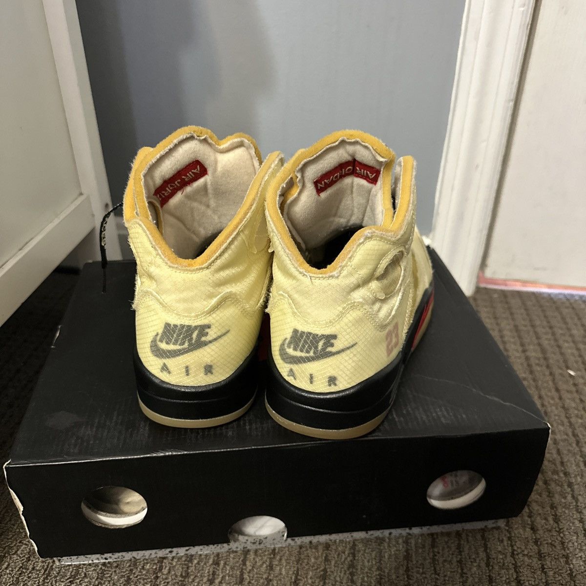 Nike × Off-White Jordan 5 off white sail Size US 9.5 / EU 42-43 - 5 Thumbnail