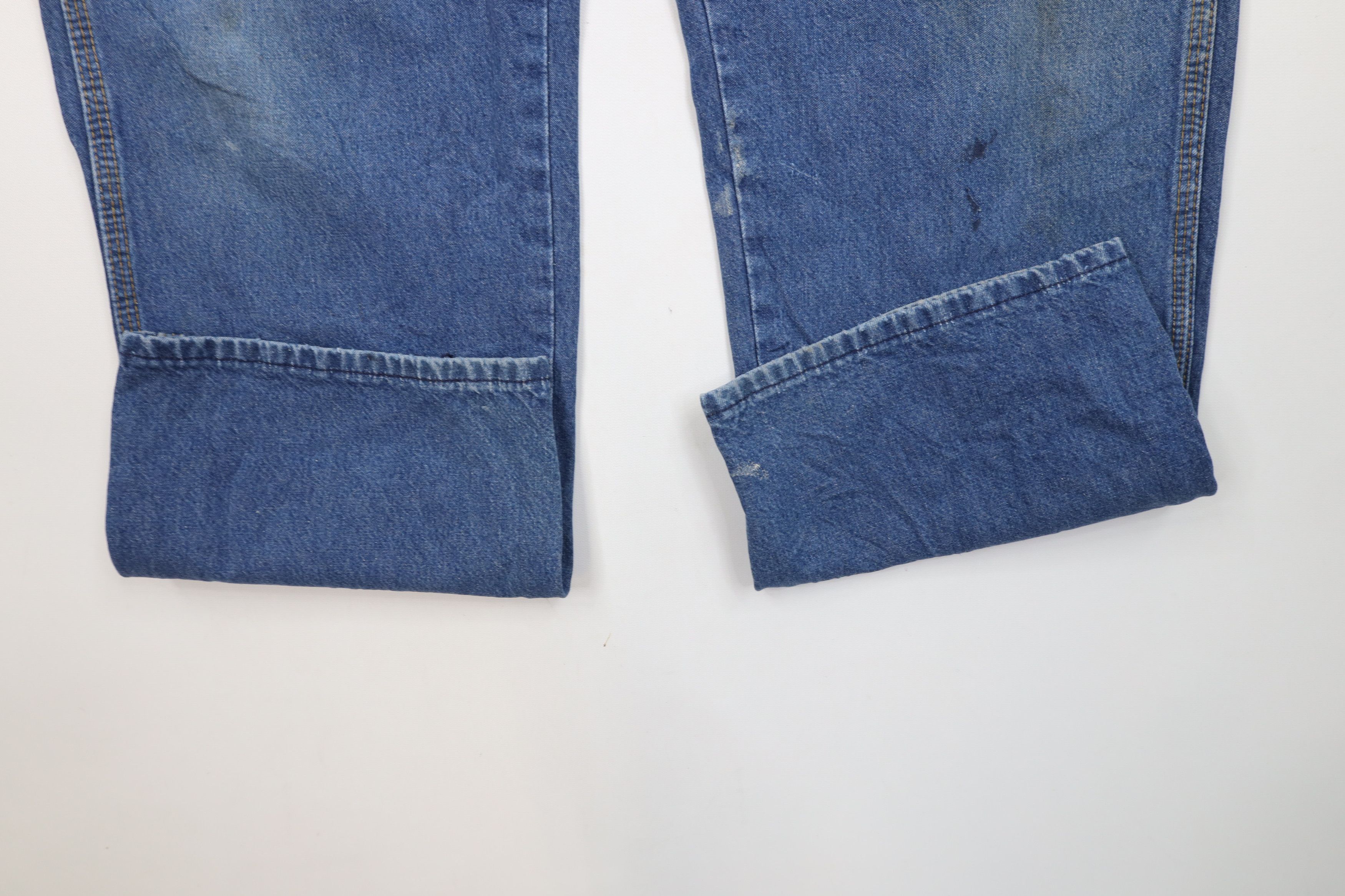 Vintage Vintage 70s Streetwear Wide Leg Dungaree Denim Jeans USA Size US 36 / EU 52 - 5 Thumbnail