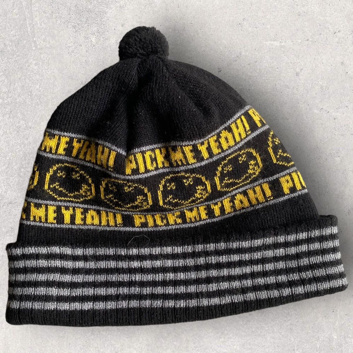 Hysteric Glamour 2009 Nirvana Smiley “Pick Me Yeah” Beanie Kurt Cobain Size ONE SIZE - 2 Thumbnail
