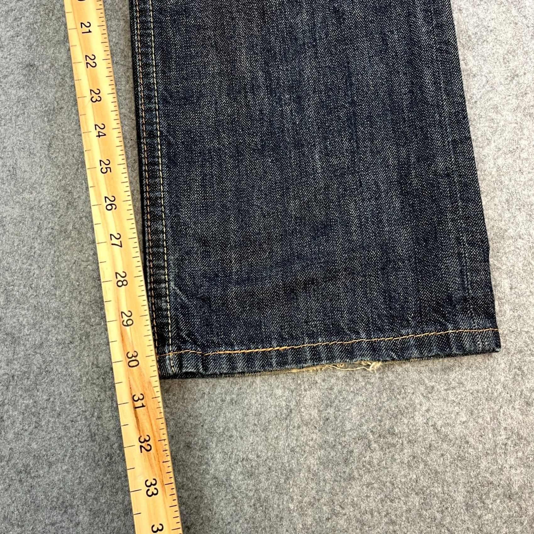 Tommy Hilfiger Tommy Hilfiger Jeans Regular Straight 33 32 Dark Wash Blue Denim Vintage Men’s Jeans Size US 33 - 4 Thumbnail