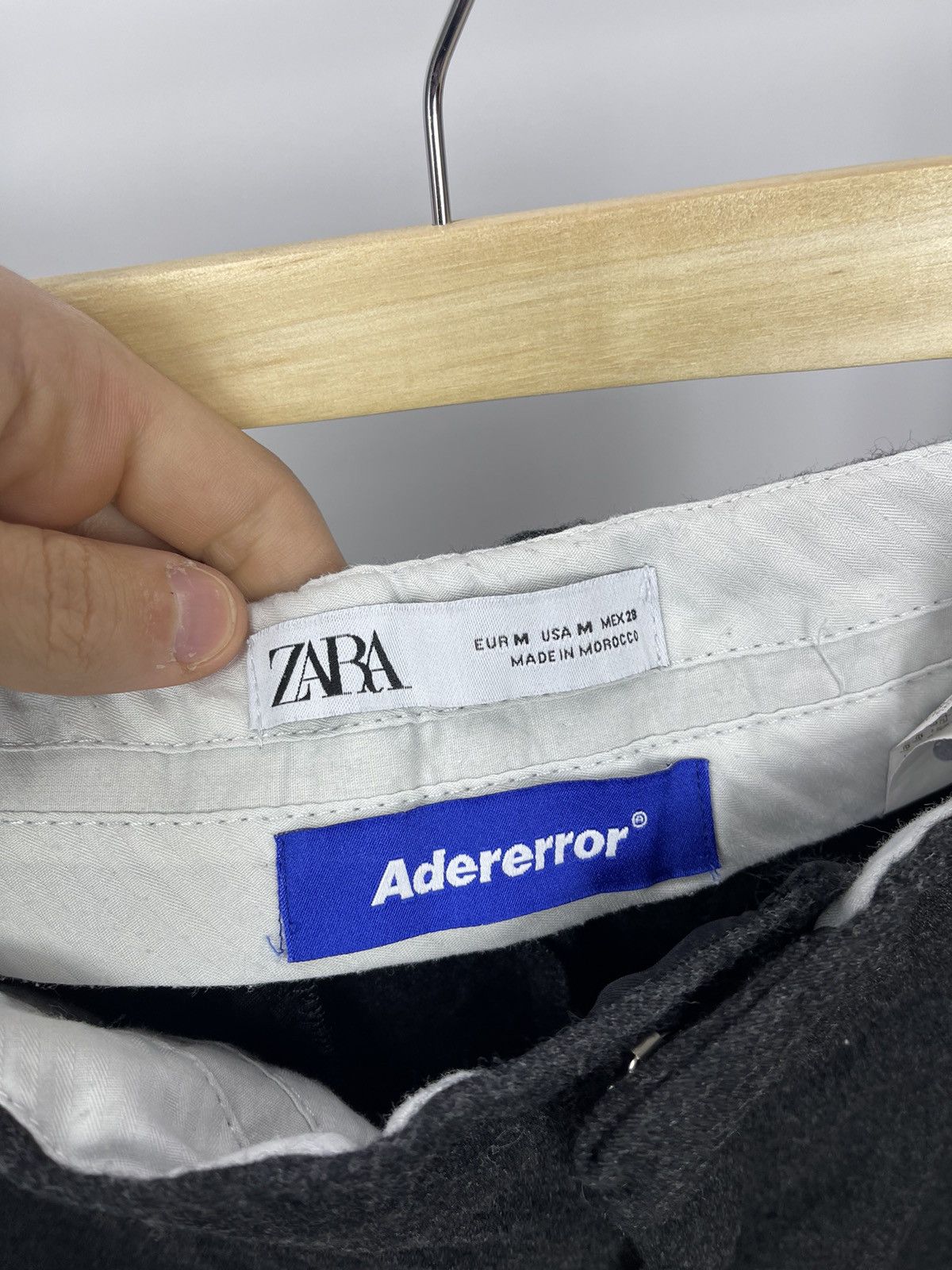 Ader Error × Zara Zara x Ader Error high end pants Size M (28) Grey 98% Wool Size US 28 / EU 44 - 5 Thumbnail