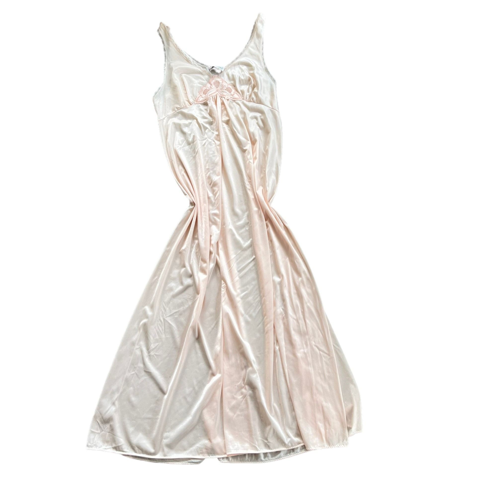 Vintage Vintage Vassarette Pastel Peach Lingerie Nightgown M Size M / US 6-8 / IT 42-44 - 1 Thumbnail