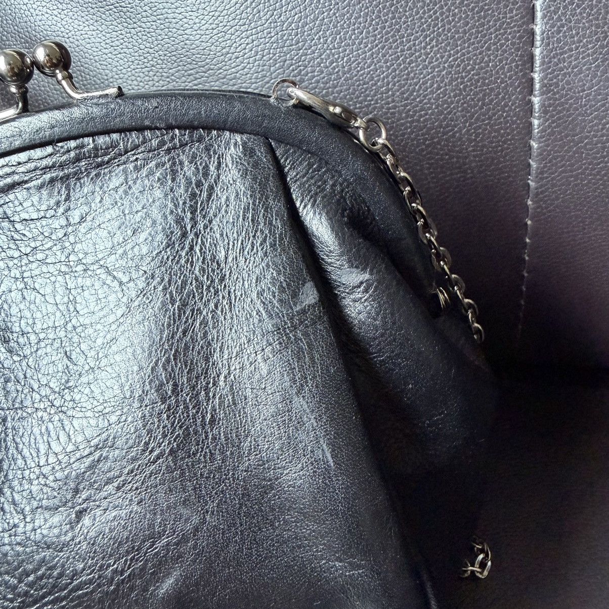 Yohji Yamamoto Yohji Yamamoto - Y’s Kisslock Chain Leather Bag Size ONE SIZE - 12 Thumbnail