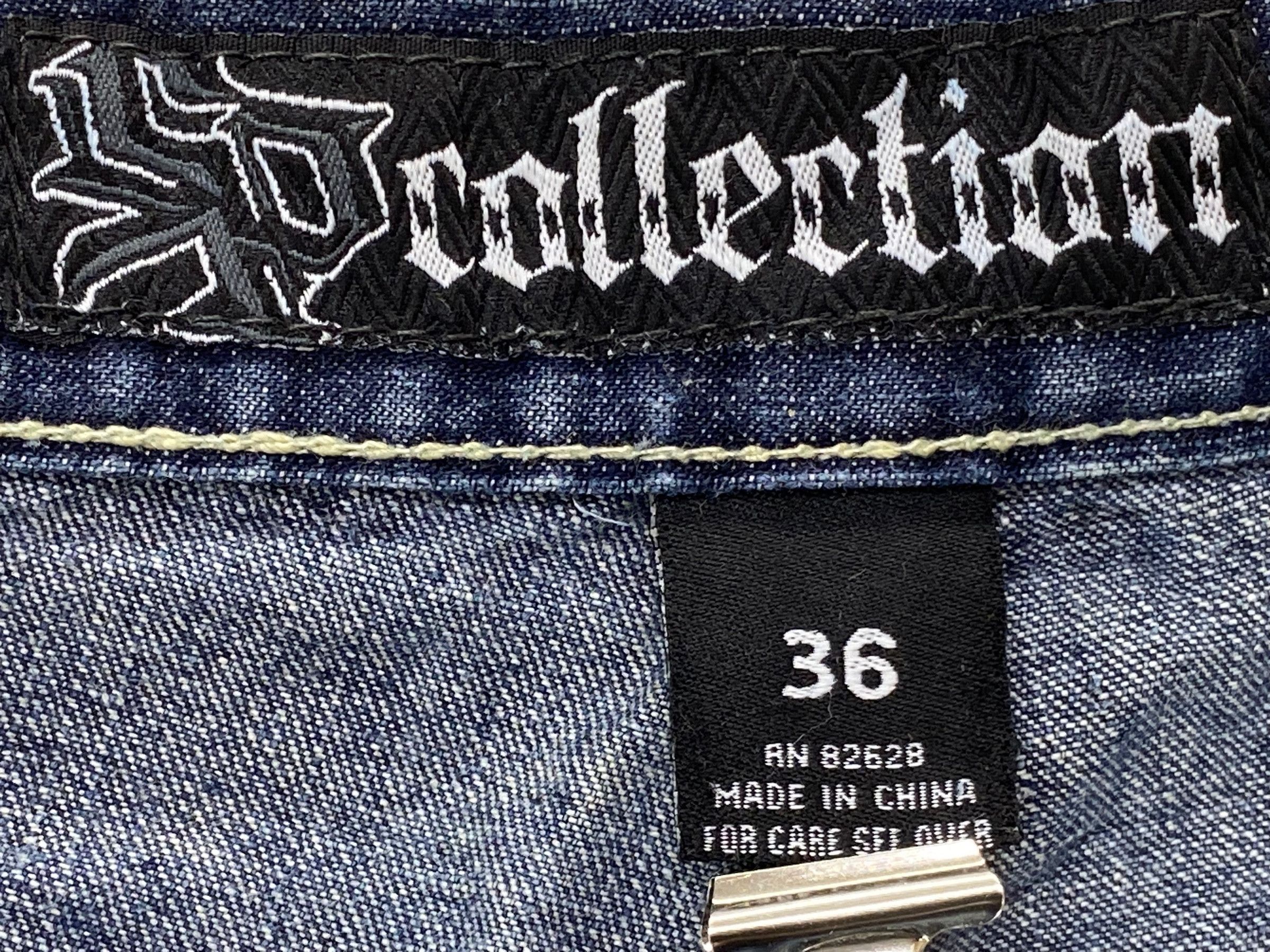 Japanese Brand SP Short Baggy Jeans Hip Hop Skateboards Jeans Pants Size US 35 - 10 Thumbnail