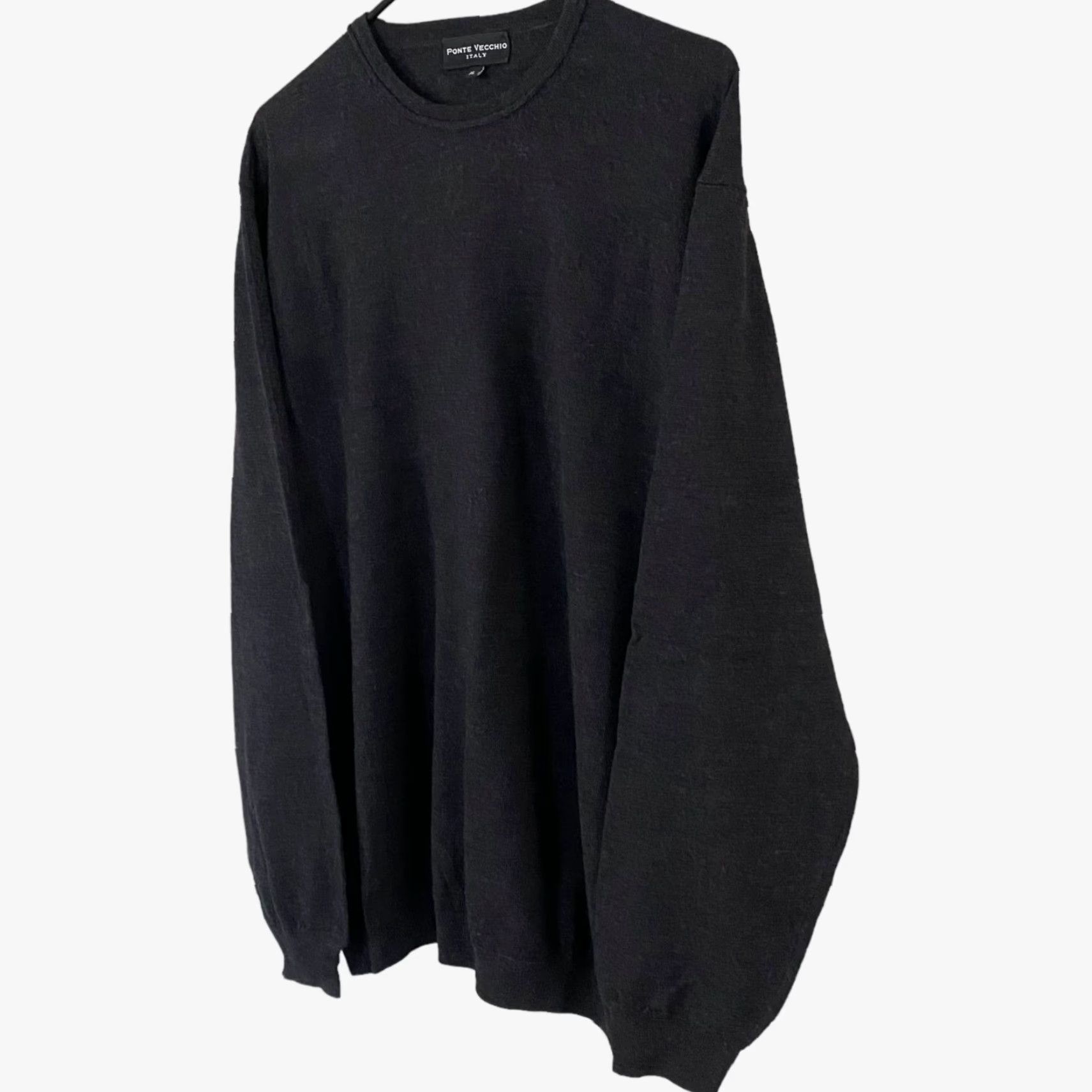 Vintage Ponte Vecchio Crewneck Sweater Gray Men's XL Merino Wool Pullover Long-Sleeve Size US XL / EU 56 / 4 - 2 Thumbnail