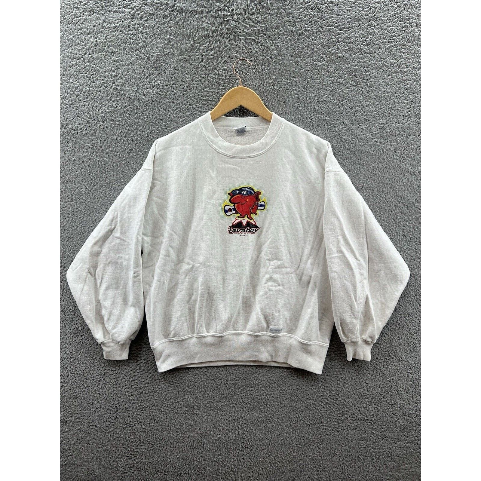 Other Crazy Shirts Lavaboy Snowboard Co. Hawaii White Sweatshirt Size US M / EU 48-50 / 2 - 1 Thumbnail