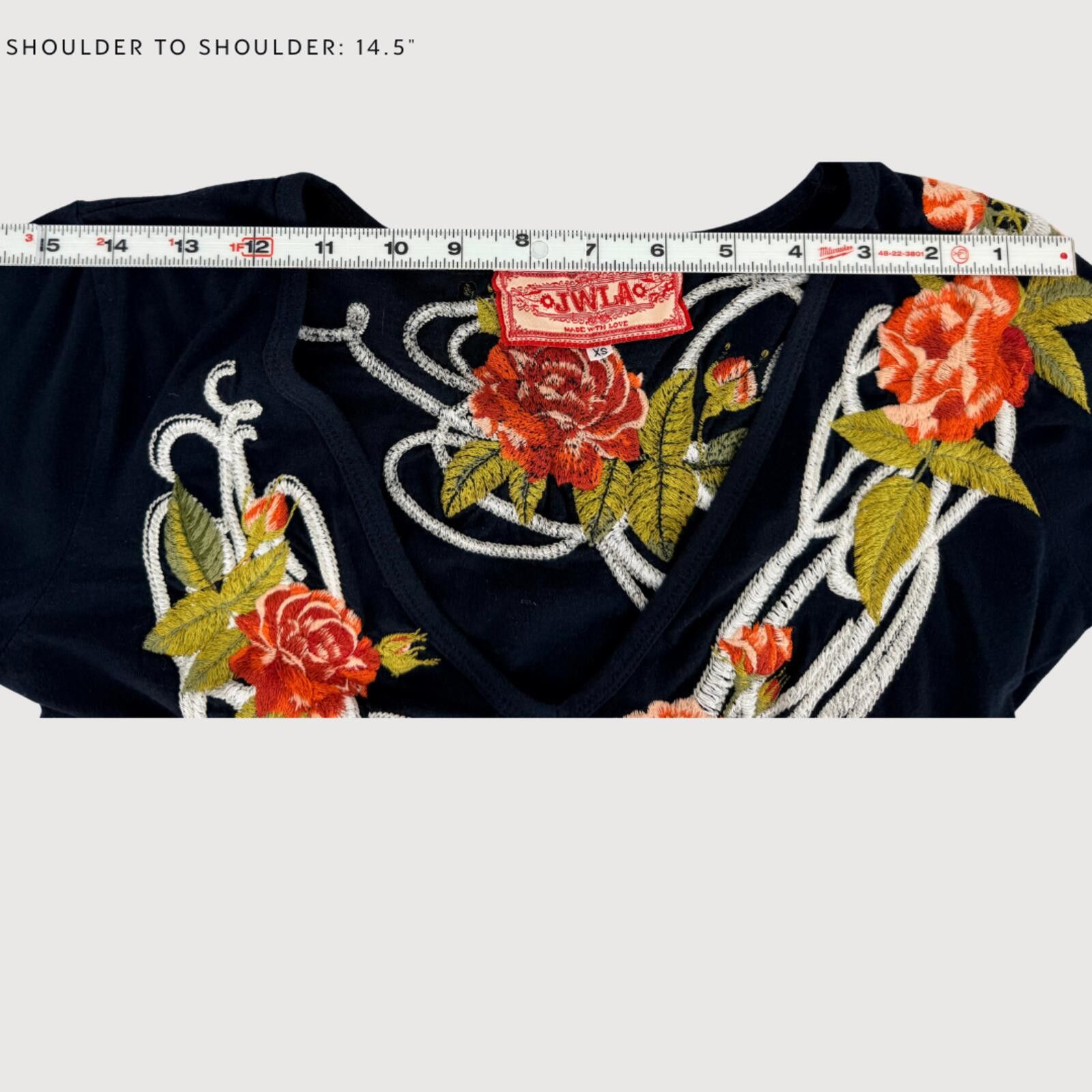 Other Johnny Was JWLA Bohemian Embroidered Mini Dress Black XS Size XS / US 0-2 / IT 36-38 - 9 Thumbnail