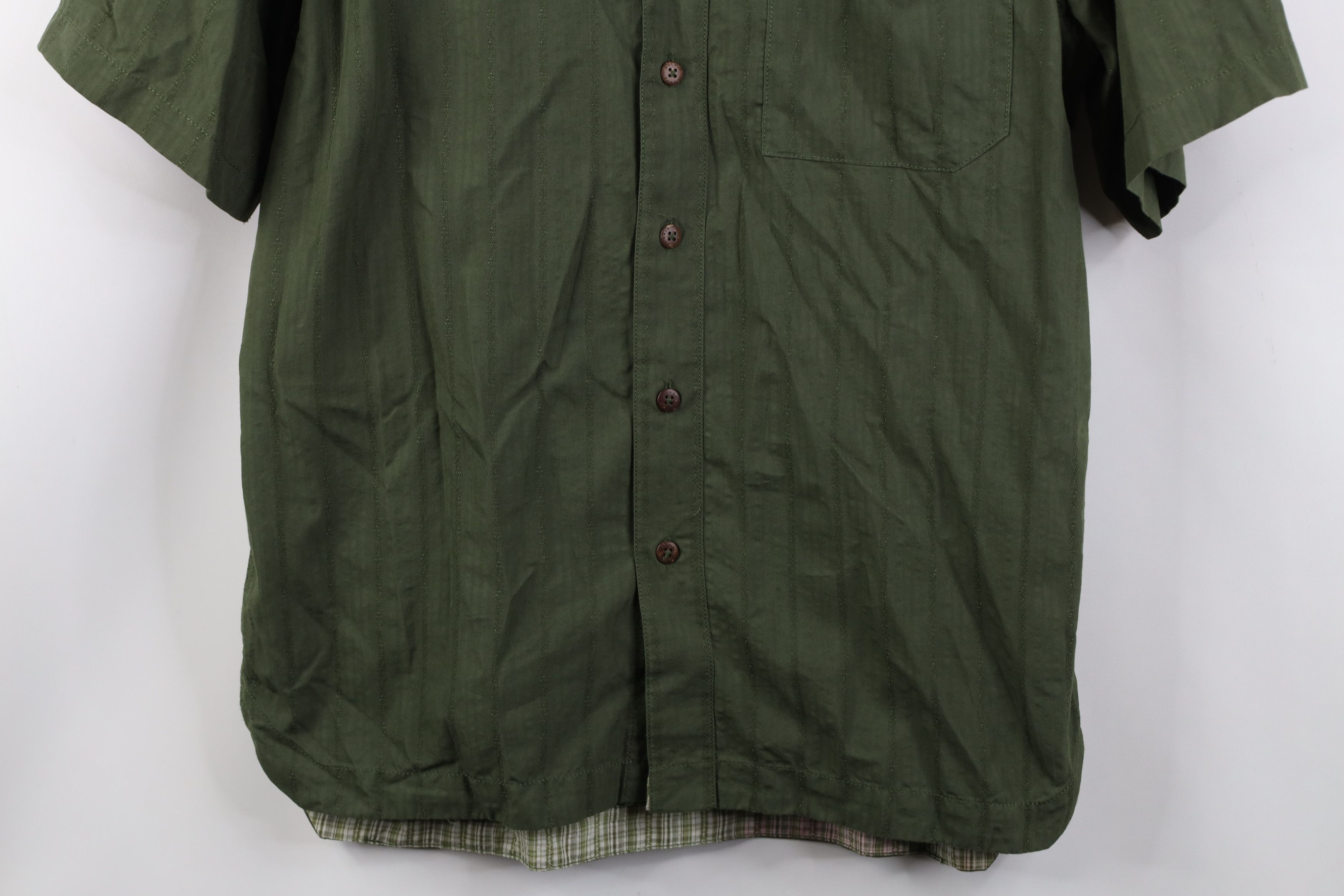 Vintage Vintage Y2K Royal Robbins Striped Short Sleeve Button Shirt Size US M / EU 48-50 / 2 - 3 Thumbnail