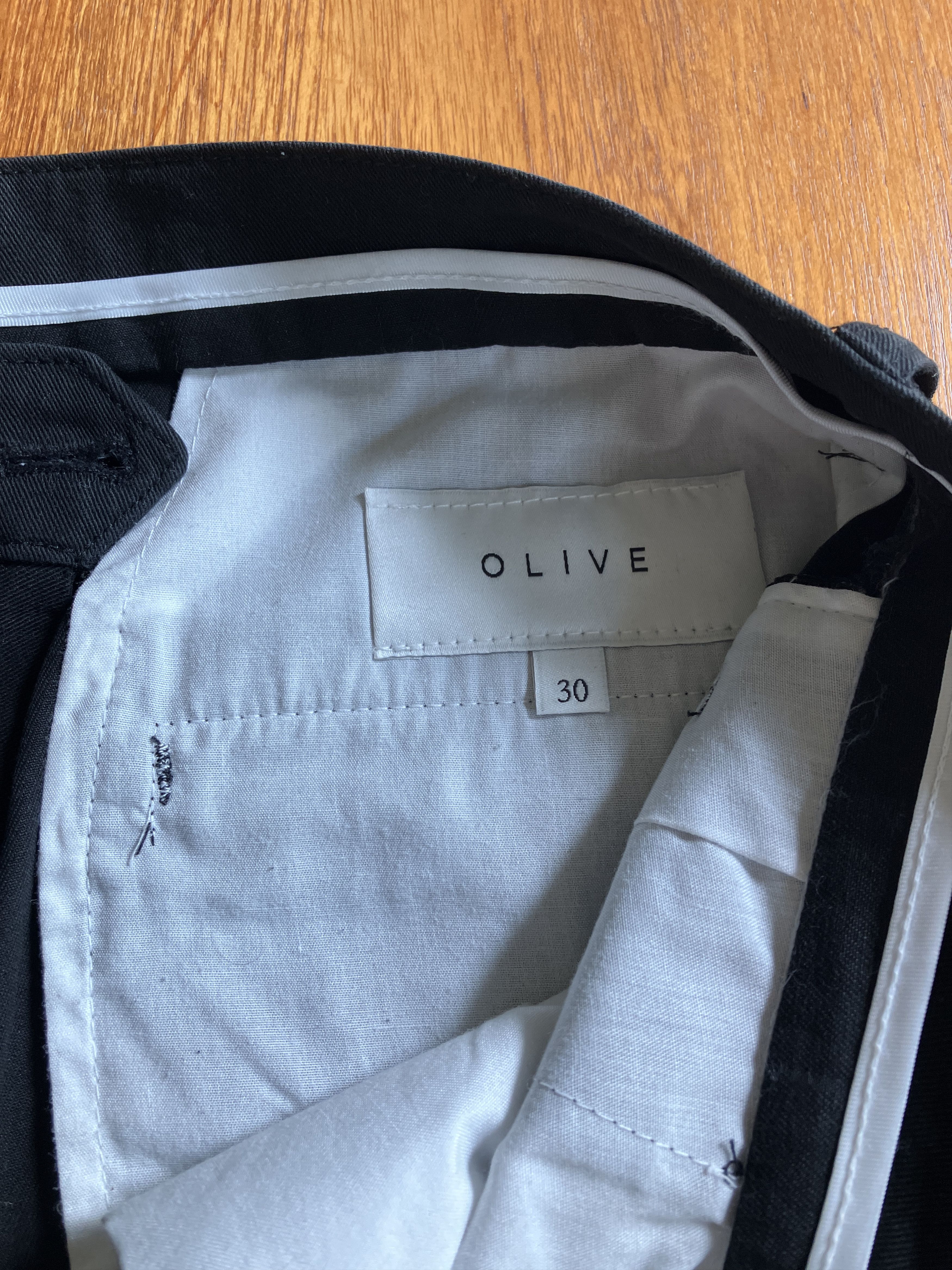Olive Olive Pleated Cropped Trousers Size US 30 / EU 46 - 6 Thumbnail