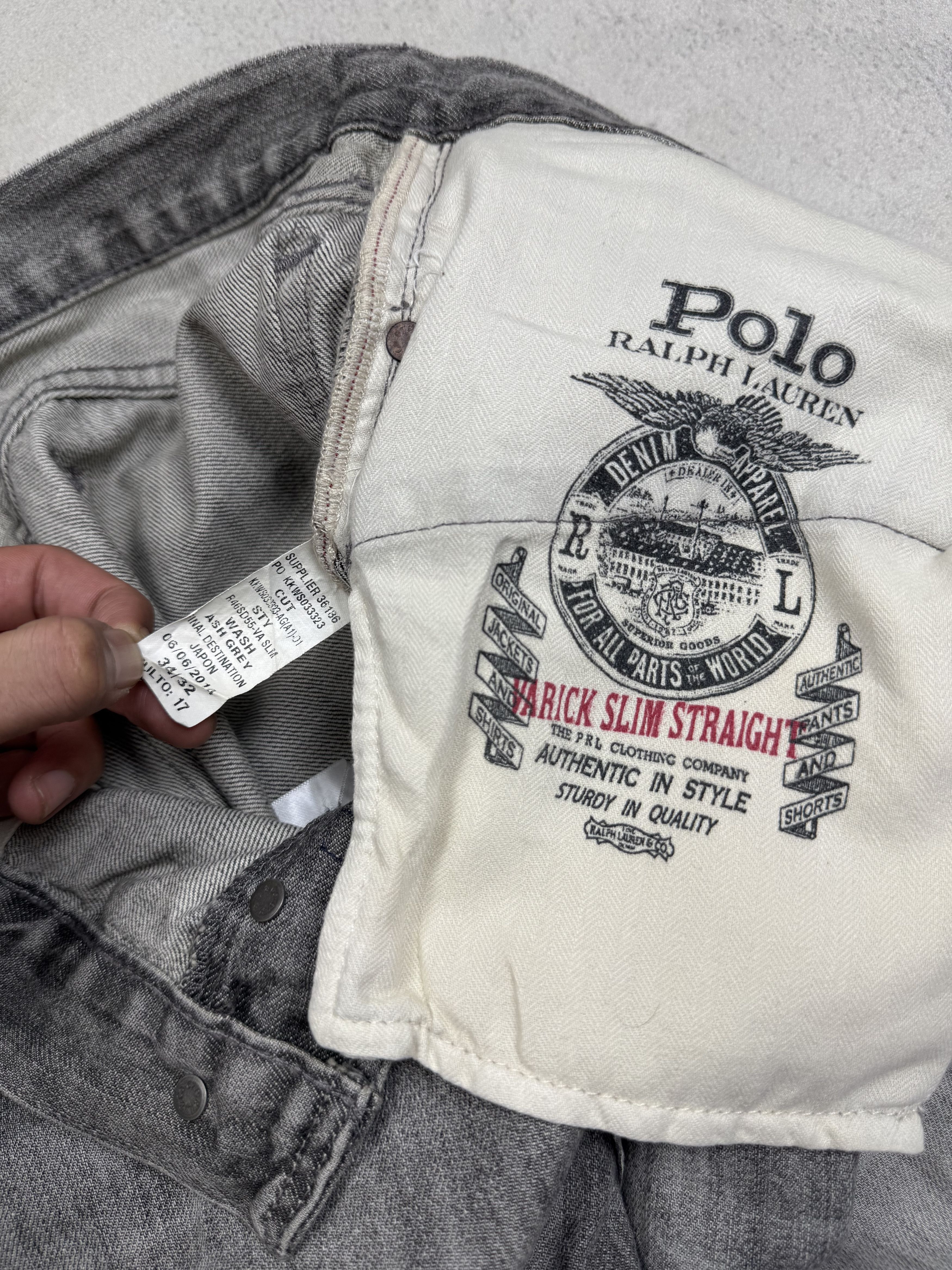 Polo Ralph Lauren Polo Ralph Lauren Denim Slim Straight Pants Faded Whiskers Size US 34 / EU 50 - 10 Thumbnail