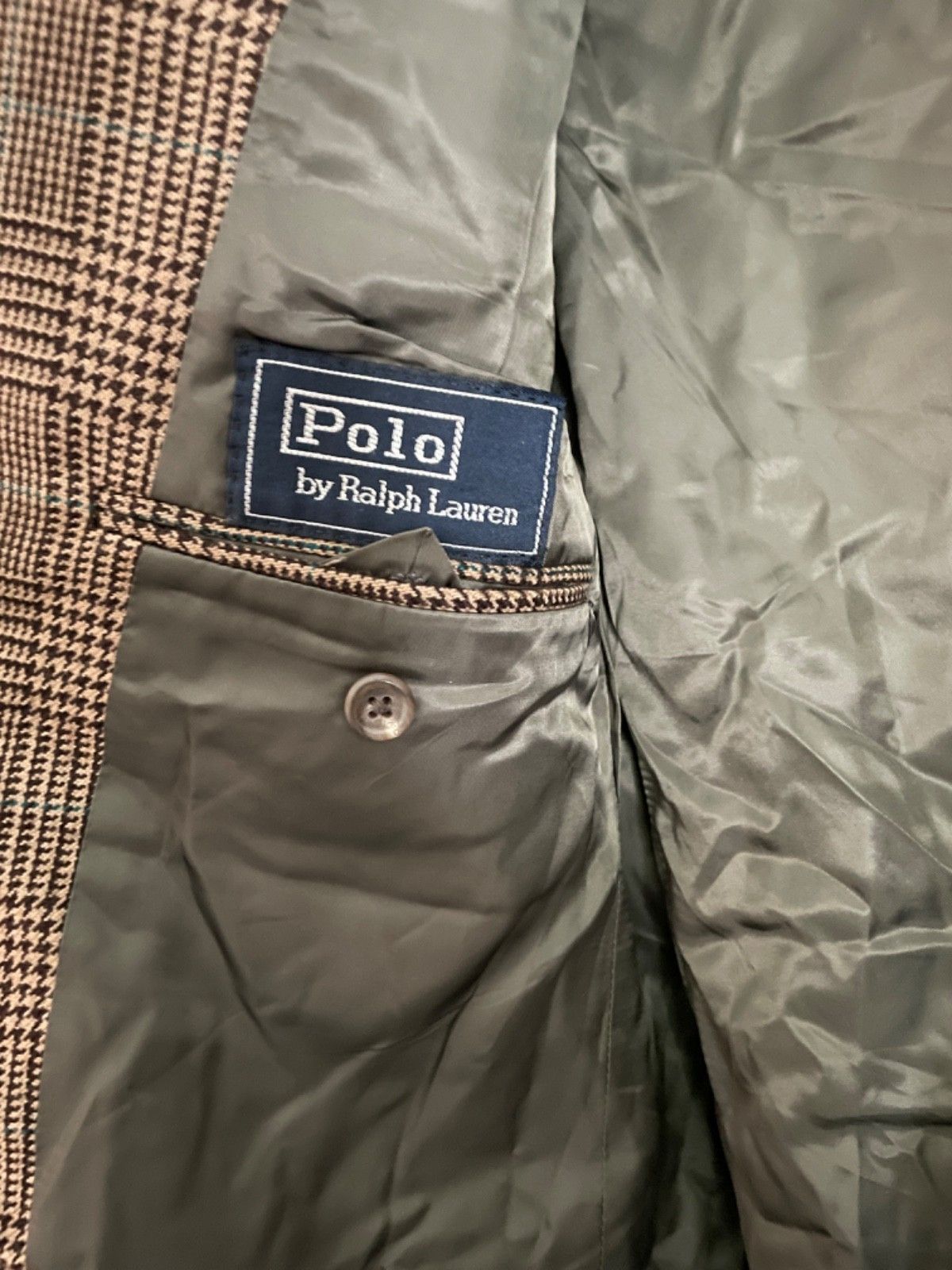 Polo Ralph Lauren 🔥 Polo Ralph Lauren® RARE 80s Glen Plaid Sport Coat Blazer Size 44L - 6 Thumbnail