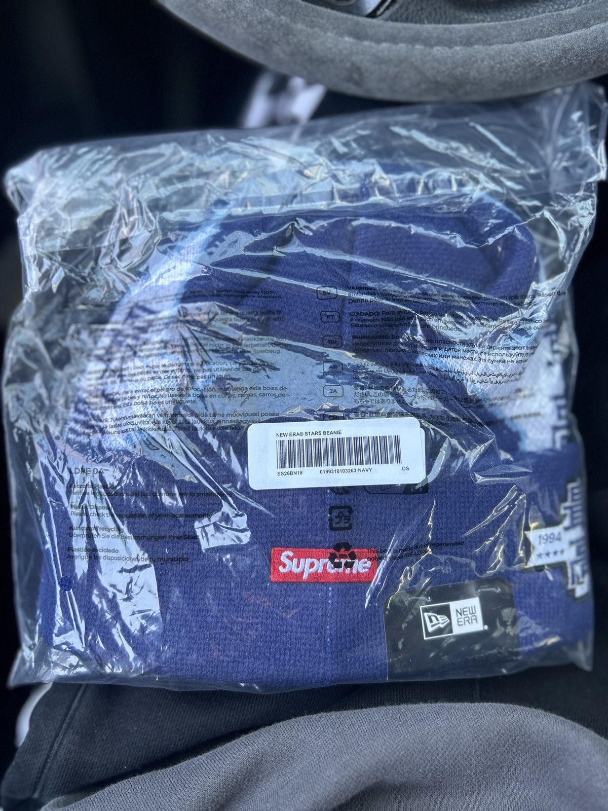 Supreme Supreme new era stars baseball beanie navy Size ONE SIZE - 3 Thumbnail