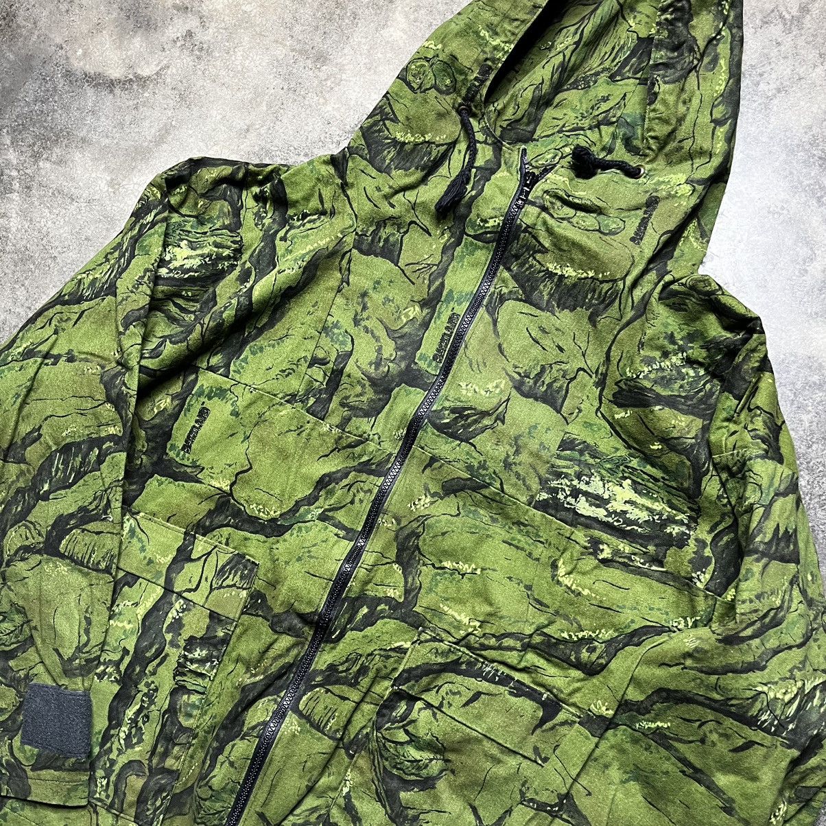 Vintage vintage army green zip camo parka jacket Size US L / EU 52-54 / 3 - 3 Thumbnail
